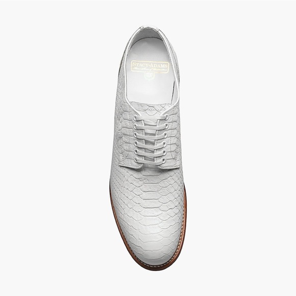 Stacy Adams Shoes White Leather Tag Size 11D - Picture 3 of 11